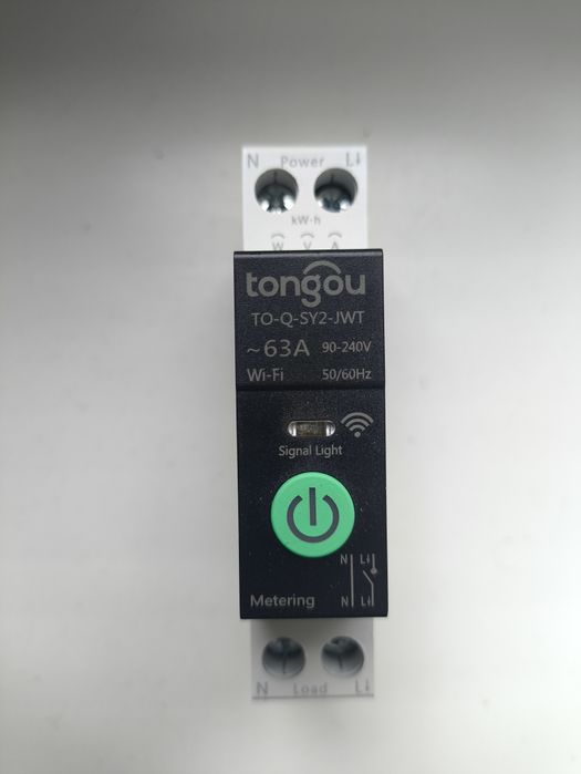 Tongou TO-Q-SY2-JWT  WiFi розумний вимикач з мониторінгом 63A
