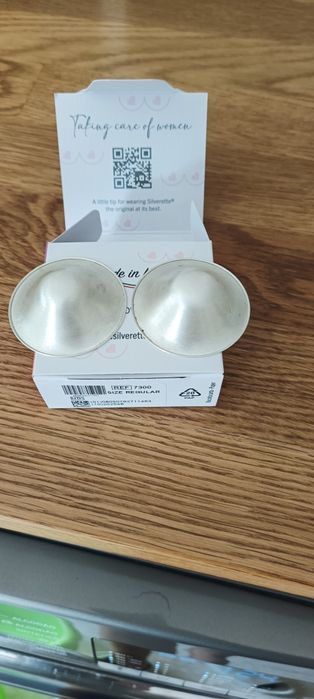 Bicos de prata para proteção mamilo