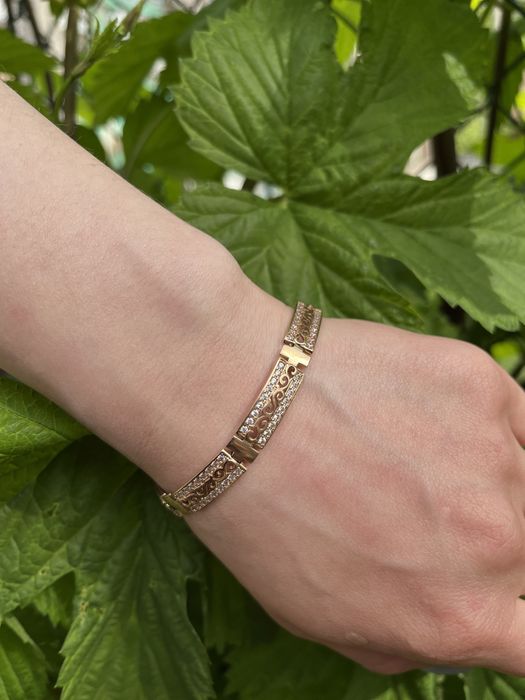 Золотой массивный браслет золото 585