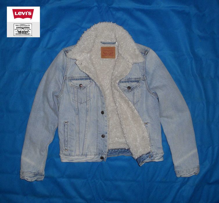 Levis Jeans Kurtka Jeansowa Damska Kożuszek KATANA Sherpa S