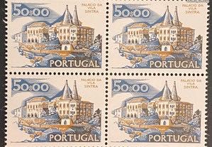 Quadra de selos novos de 50$00 - Paísagens e Monumentos - 1973