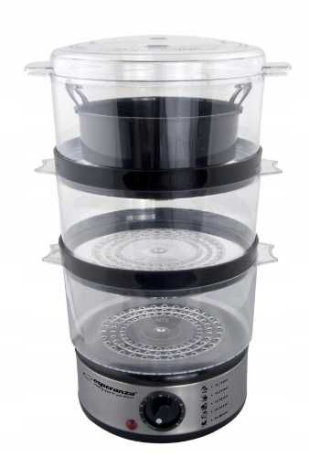 NowyPAROWAR  7,5 L 3 Poziomy + Misa 400W GOTOWANIE NA PARZE !