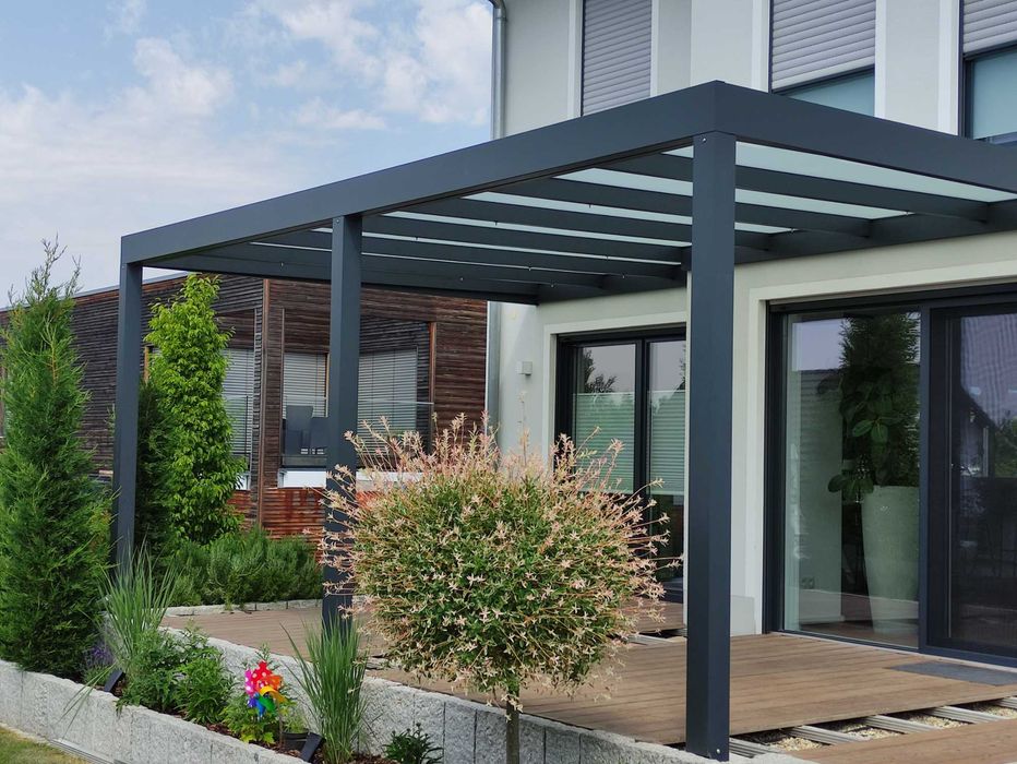 zadaszenie tarasu,pergola,drzwi przesuwne,patio,markizy