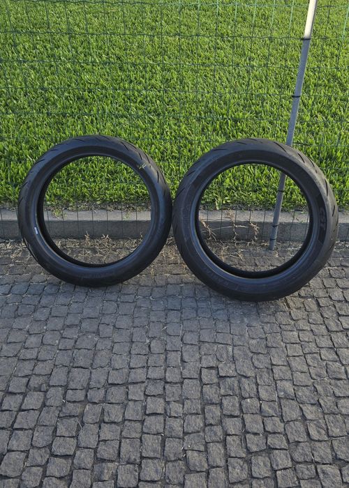 Conjunto Pneus CST Migra S3n para mota