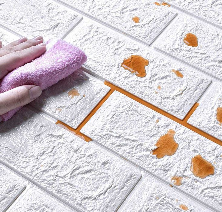 Panele Cegła Tapeta 3D Samoprzylepna 70x77 – Zestawy 10 sztuk - 5,4m2