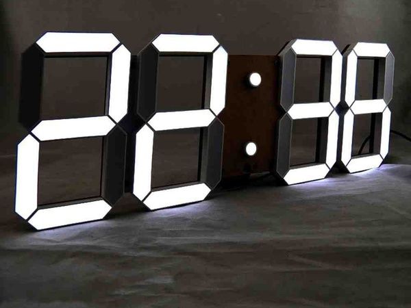 Zegar 3D LED Termometr Budzik Data USB