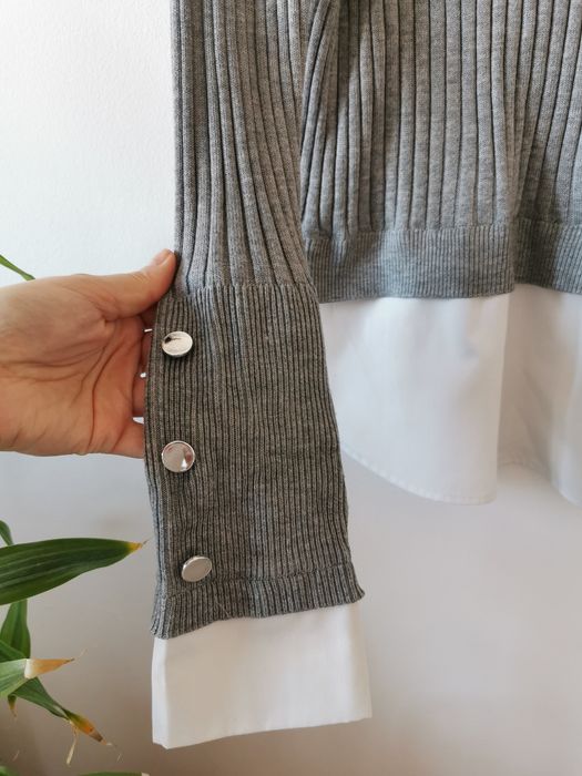 Sweter szary Primark M /L elegancki koszula