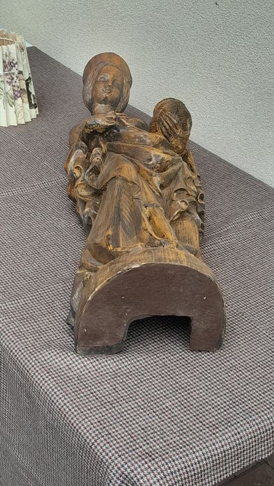 Stara zabytkowa figura drewno św. Dorota  97cm.wys.