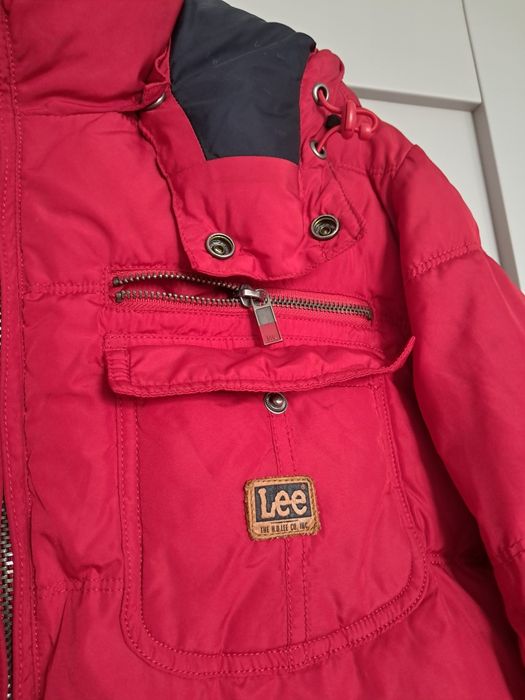 Kurtka ocieplana męska Lee czerwona rozm. M