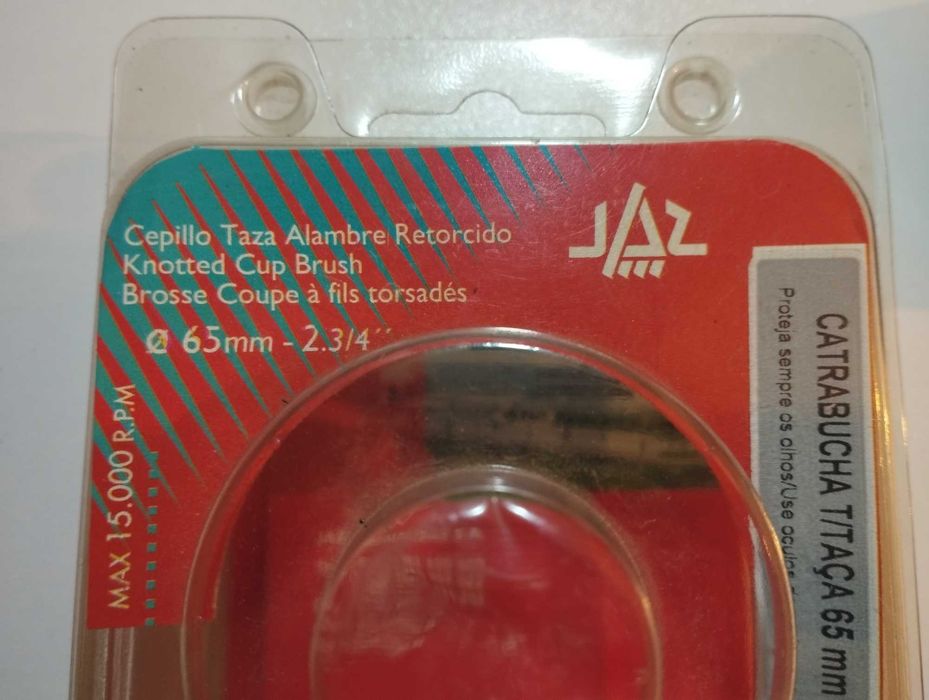 Catrabucha 76 e 65mm escova de arame em aço para rebarbadora