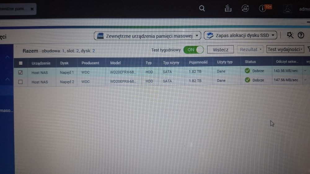 Qnap serwer NAS Pamięć masowa TS-228 2x2TB WD RED