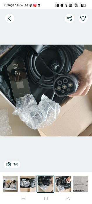 Przenośna ładowarka EV 16A 3.5kW Typ 2 do samochodów elektrycznych (Tesla, BYD, MG Atto 3 i inne)