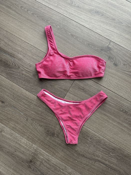 Купальник люрекс на одне плече