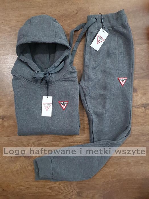 GUESS dres męski nowy  dresy szare