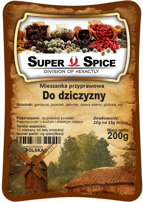 Mieszanka Przyprawowa Super Spice - do Dziczyzny - 200g