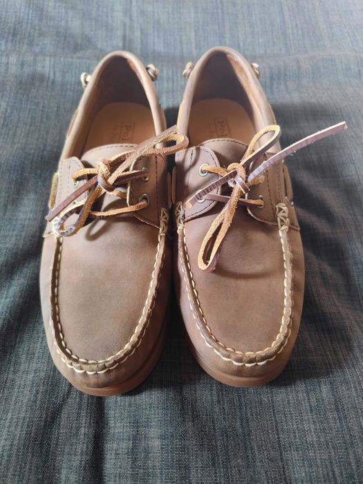 Мужские мокасины, топсайдеры из нубука Polo Ralph Lauren (42р,27см.)