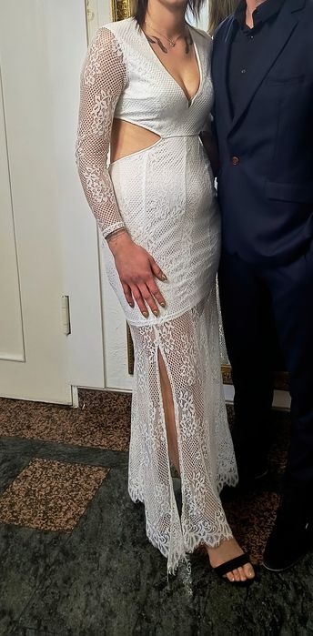 Sukienka biała koronka