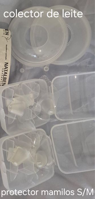 Colectores leite e proteção de mamilos