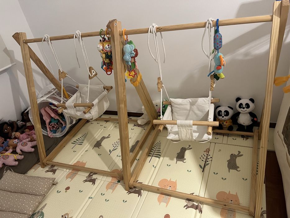 Baloiço Montessori portátil para bebés