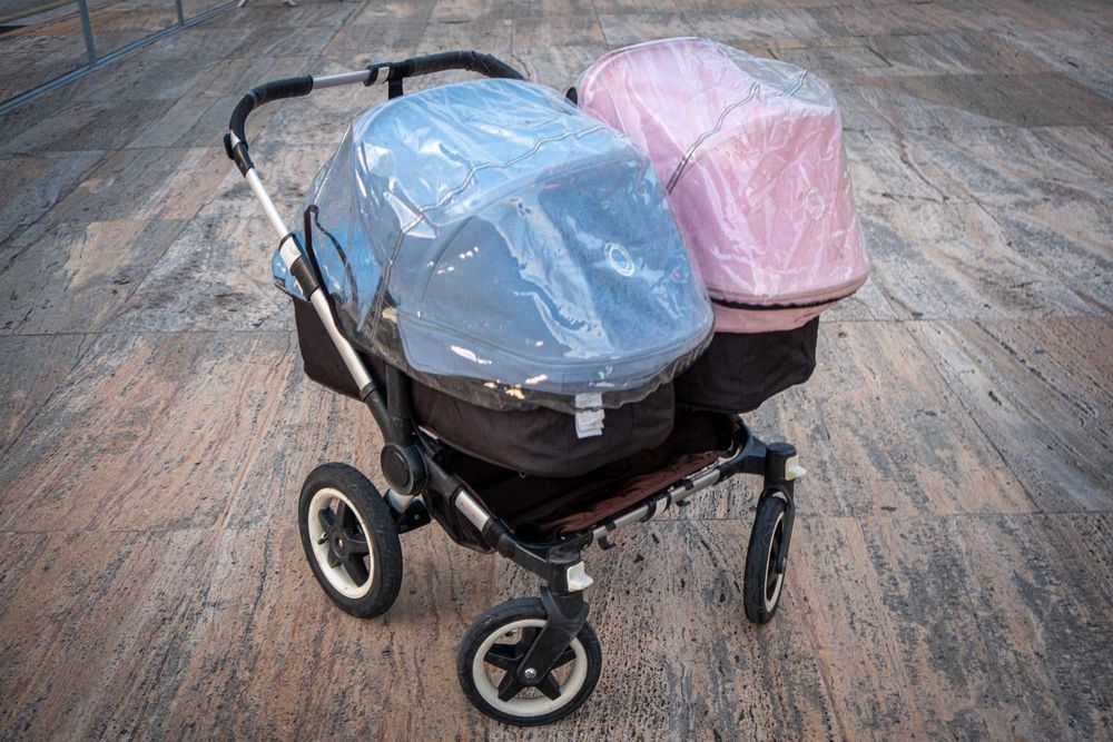 Premium Bugaboo Donkey Twin (Azul/Rosa)