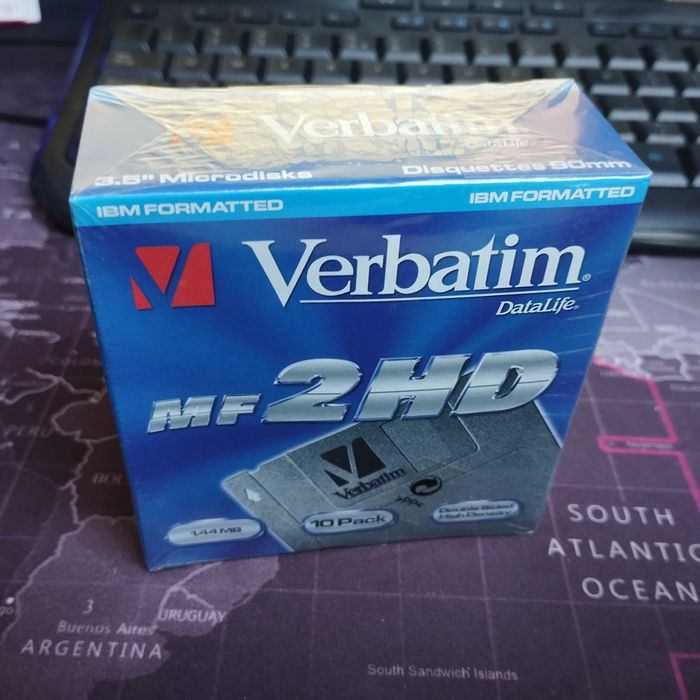 Dyskietki Verbatim DataLife MF 2HD 1,44MB 10 sztuk nowe folia