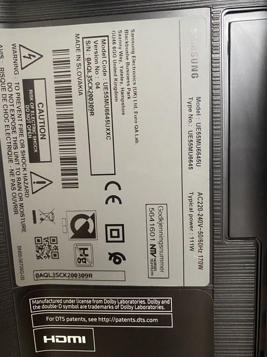 Tv Samsung para peças