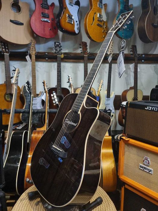 TANGLEWOOD TW5 CE Black Shadow gitara elektroakustyczna  - solid top - lity mahoniowy top