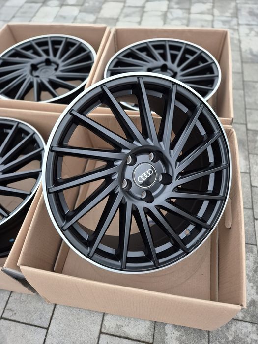 Felgi 18" 5x112 Audi BMW VW Seat Skoda Mercedes Nowe Czarne TPMS | #KT17