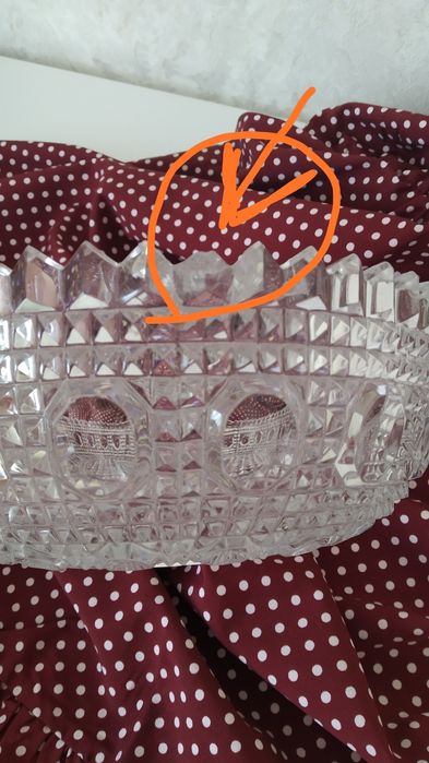 Цукерниця кришталева, конфетница хрустальная