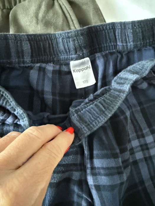 Dwie pary spodni: dres i od piżamy r.170 KappAhl