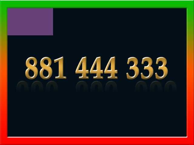 881_444_333 Złoty Łatwy Numer Play