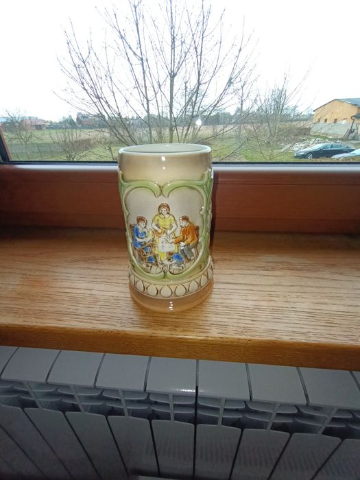 Kubek dzban kufel  porcelanowy, ceramiczny piekny