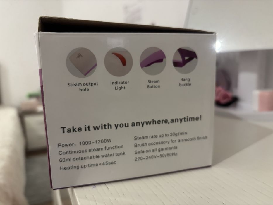 Ferro a vapro vertical