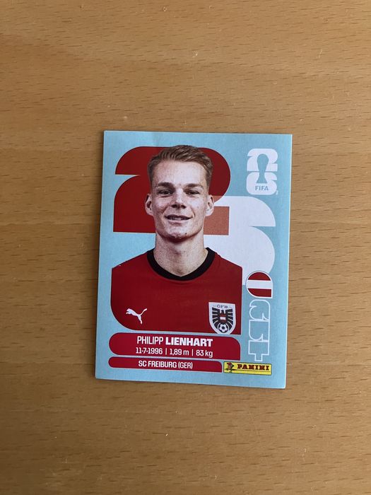 Cromo Philipp Lienhart mundial 2026