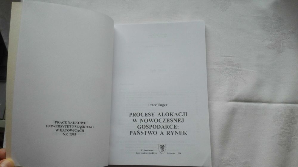 Procesy alokacji w nowoczesnej gospodarce, 1996 NOWA Stan Magazow 5 zł