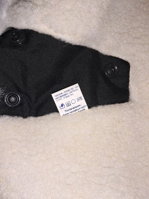 Муфта- рукавичка на коляску чорна