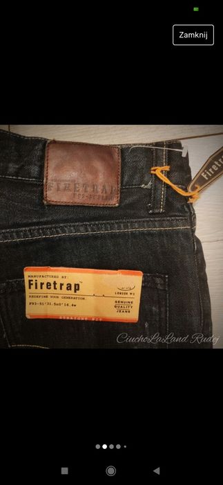 Firetrap, NOWE jeansy, spodnie męskie, L