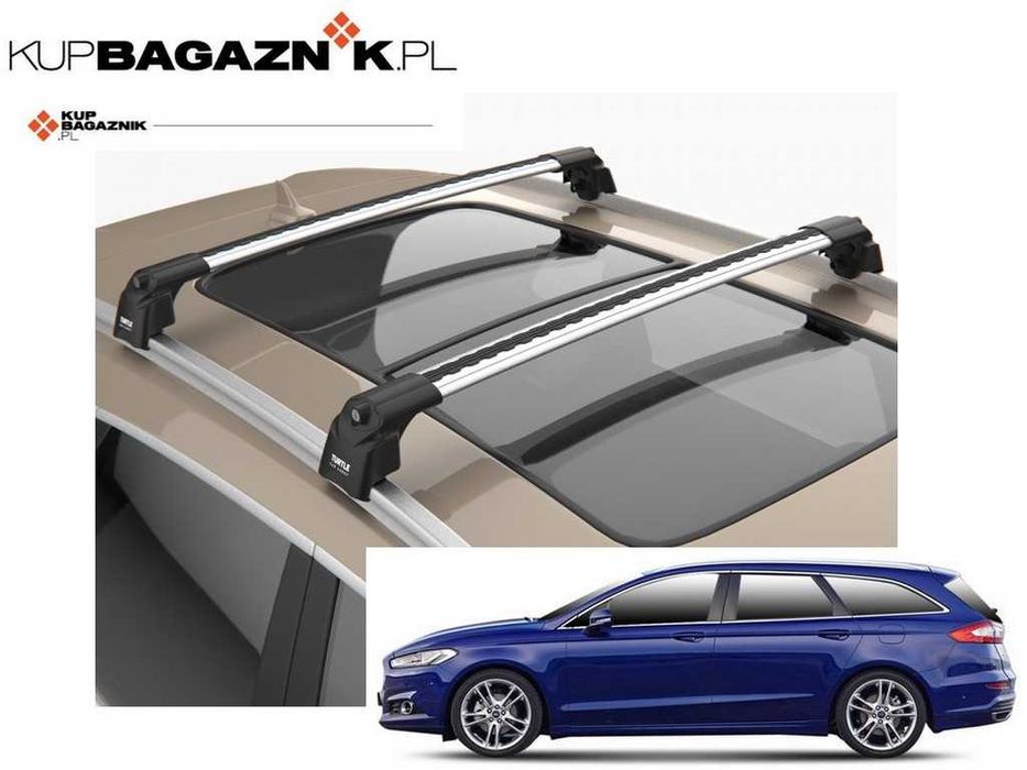 Bagażnik dachowy FORD MONDEO V kombi 2015 do 2022 bazowy belki Relingi