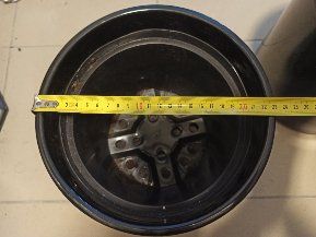 Doniczka ceramiczna czarny połysk