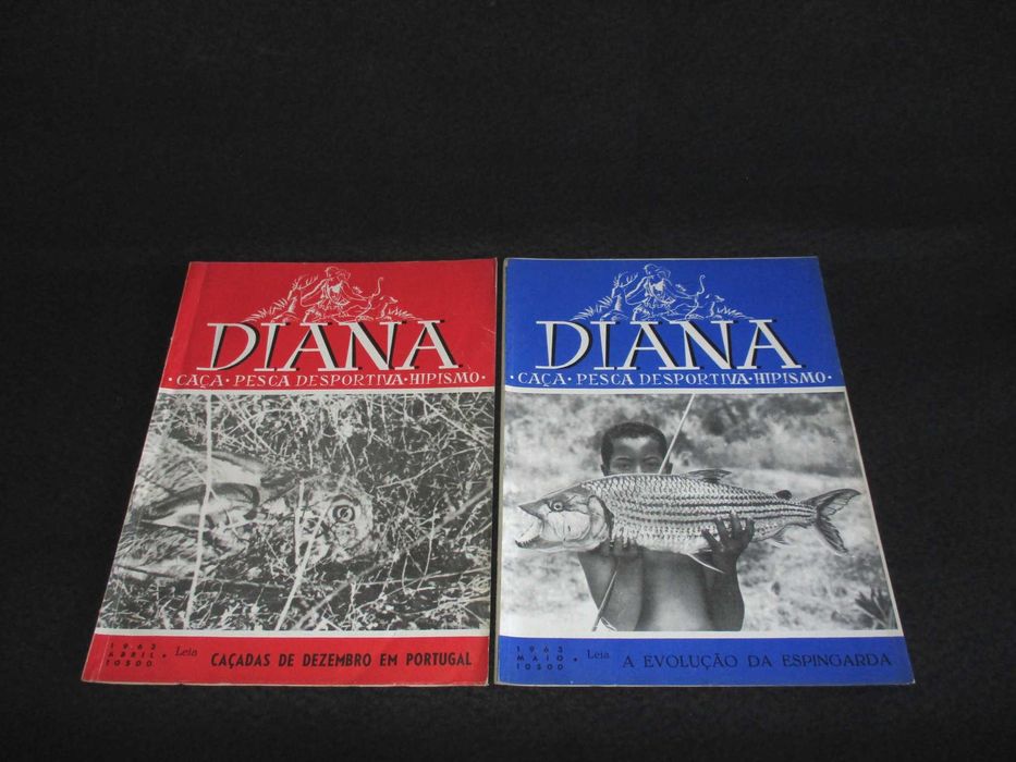 Diana Revista de Caça Hipismo e Pesca Anos 40 a 60 Raro Invulgar