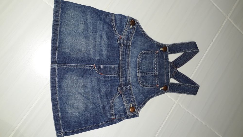 Wycinanka sukienka dzinsowa H&M rozm. 80