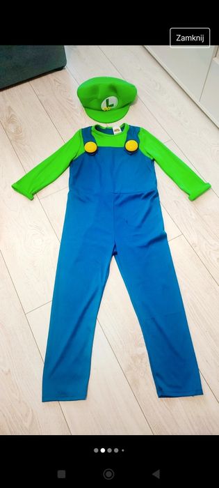 Strój kostium przebranie Luigi Mario Nintendo