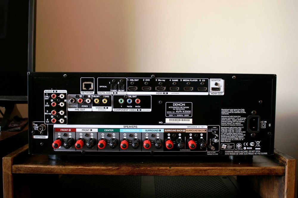 Mocny Amplituner Denon X 2000 wzmacniacz 150 wat USB radio internetowe