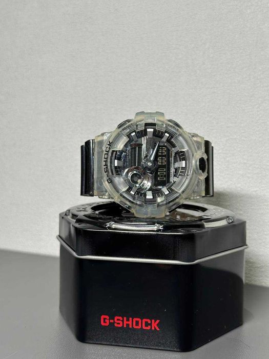 Новий Casio G-SHOCK GA-700SK-1AER. Прозорий Скелетон Касіо