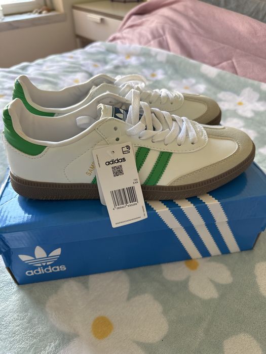 Adidas Samba verde e branco. Novosnna caixa. T42