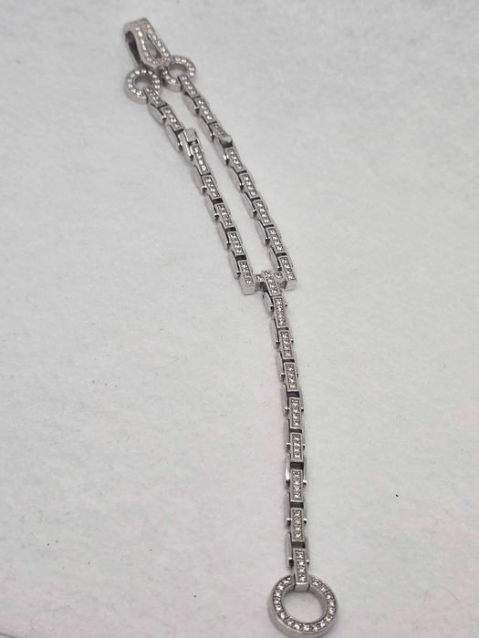 Золотий браслет з фіанітами. Золотой браслет с фианитами