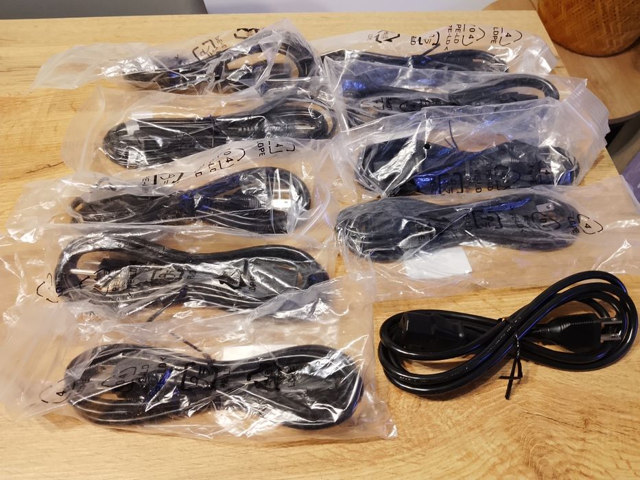 10x Kabel zasilający z amerykańską wtyczką