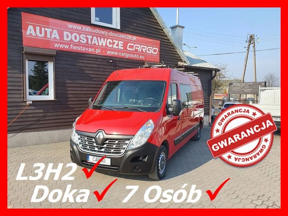 Renault MASTER  2,3 130KM L3H2 Doka 7 Osób Klima Bagażnik Dachowy Opuszczany  Max Maxi
