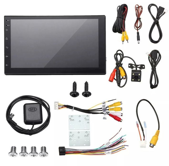 Rádio android 2din 7" com Wi-Fi GPS Bluetooth 4/64GB memória + câmara