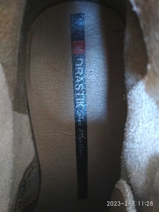 Botas de camurça natural